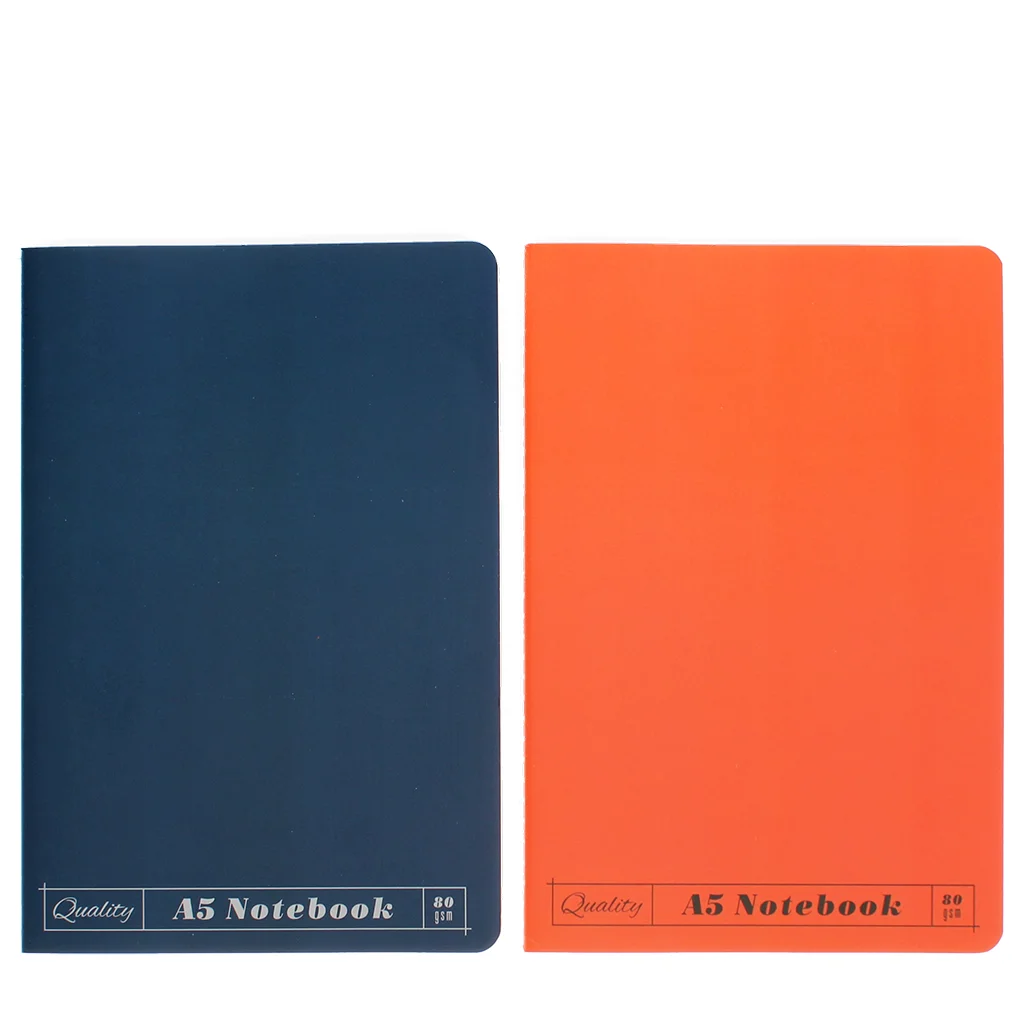 a5 notizheft (2-er set) - orange & blau