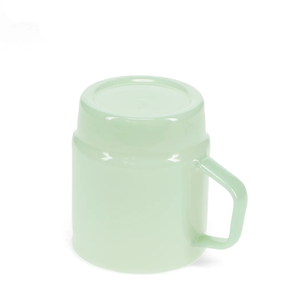 stacking glass coffee cup 280ml - mint green