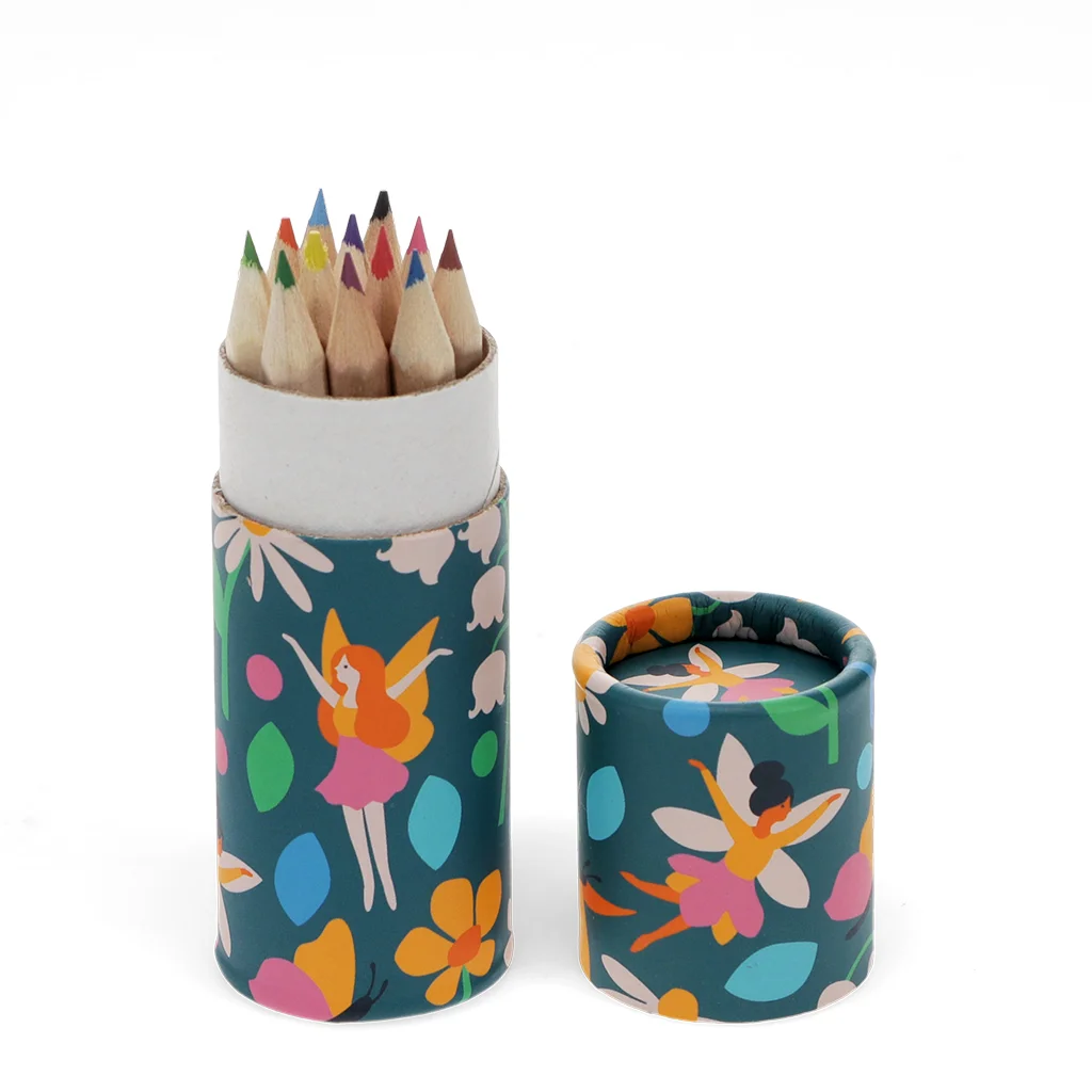 tube of colouring pencils - fairies in the garden