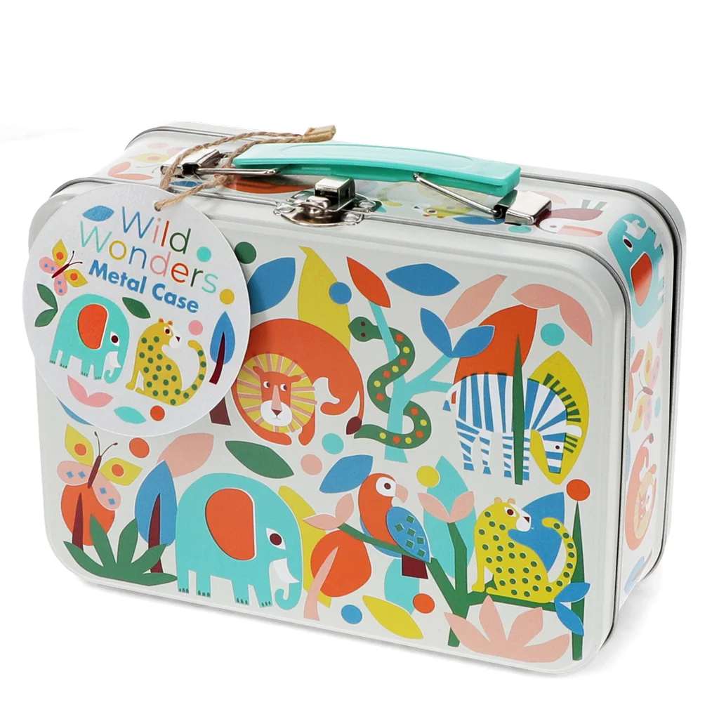 estuche de lata - wild wonders