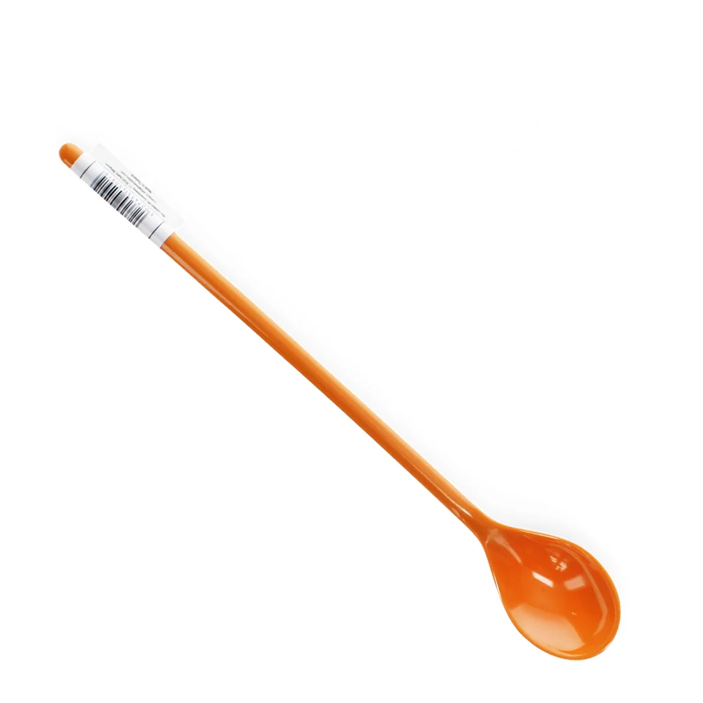 melamine long-handled spoon - orange