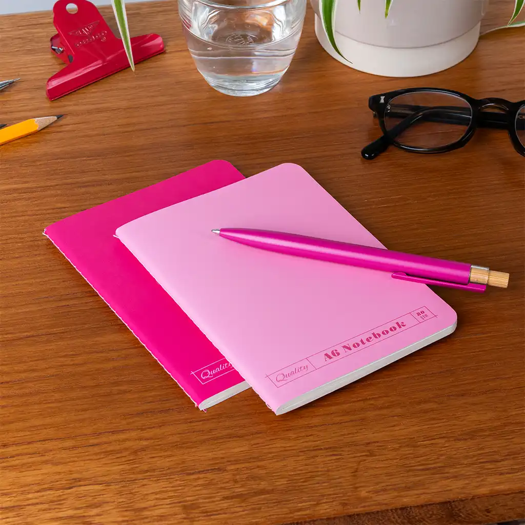 a6 notebooks (set of 2) - pinks