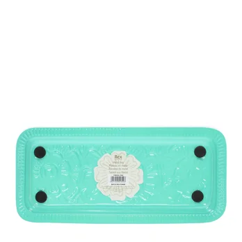 enamel trinket tray - aqua enamel trinket tray - aqua