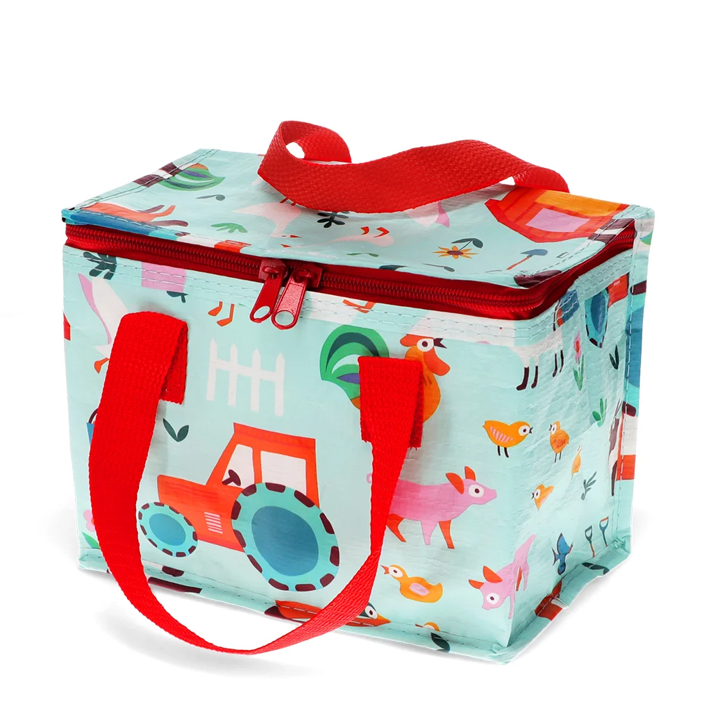 insulated lunch bag - farmyard