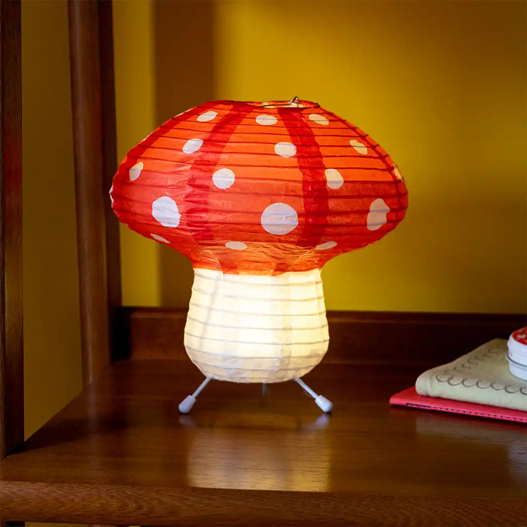 led mushroom table lamp