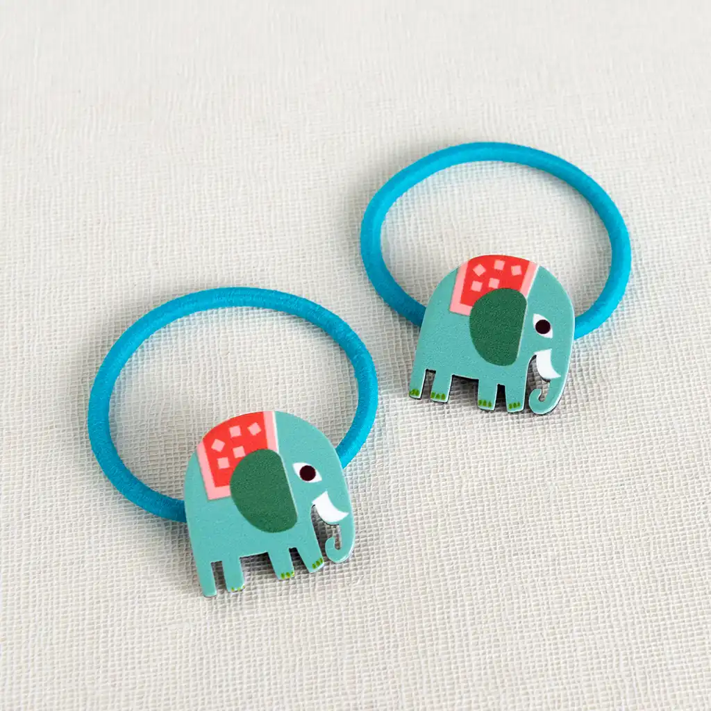 elephant hair tie (set of 2) - wild wonders